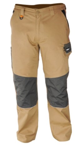 Spodnie ochronne L/52, bawełna elastan, 270g/m2 DEDRA BH42SP-L