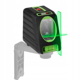 Poziomica laser krzyżowy zielony 30m IP54 w etui